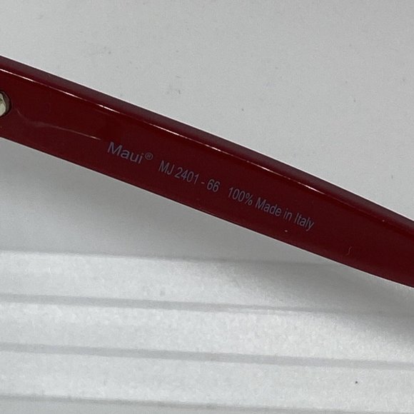 Maui Jim MJO2401-66 Eyeglasses Frames Red/ Brown Tortoise 52-16-140 Cat Eye